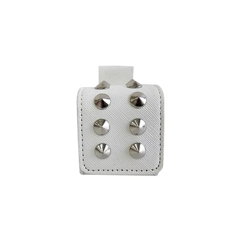 Promotional rivet one ball golf ball pouches customized strong magnet golf PU synthetic leather balls bags