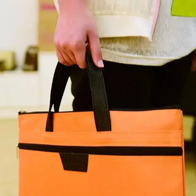 2019 Folder Document Bag Man Laptop Handbags Portable File Bag Business Briefcase Organizer Notebook Handbags Solid Color