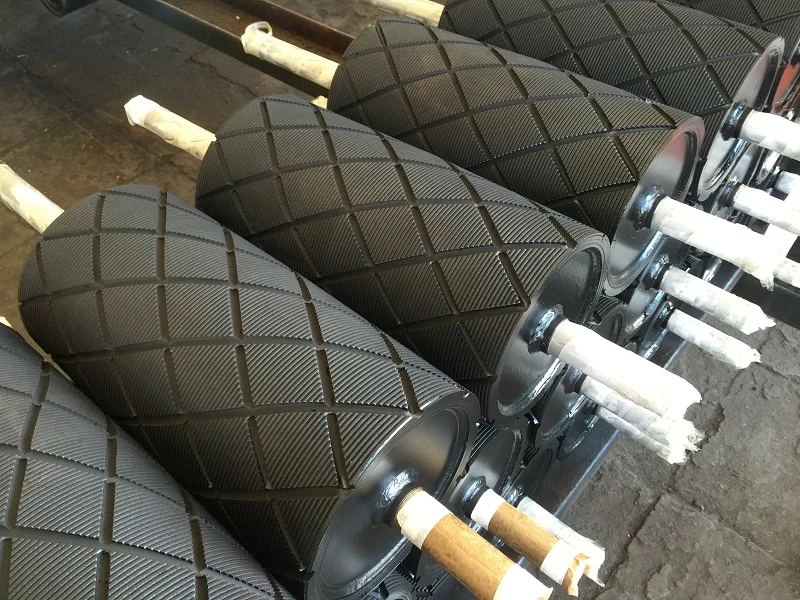 Custom Ceramic Covered Roller Conveyor Belt Roller Electric Conveyor Belt Unpowered Drive Roller