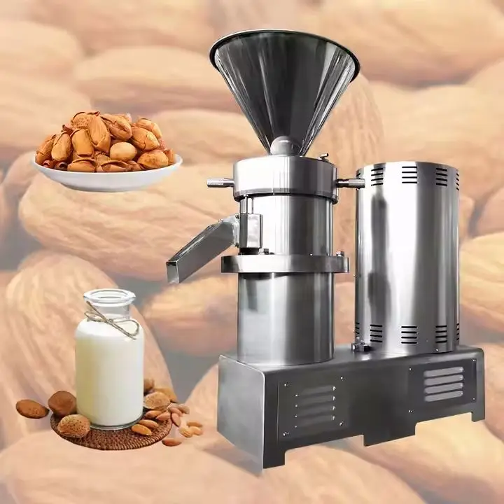 Lab used sesame tahini making machine price/pistachio paste grinding machine/cocoa bean colloid mill