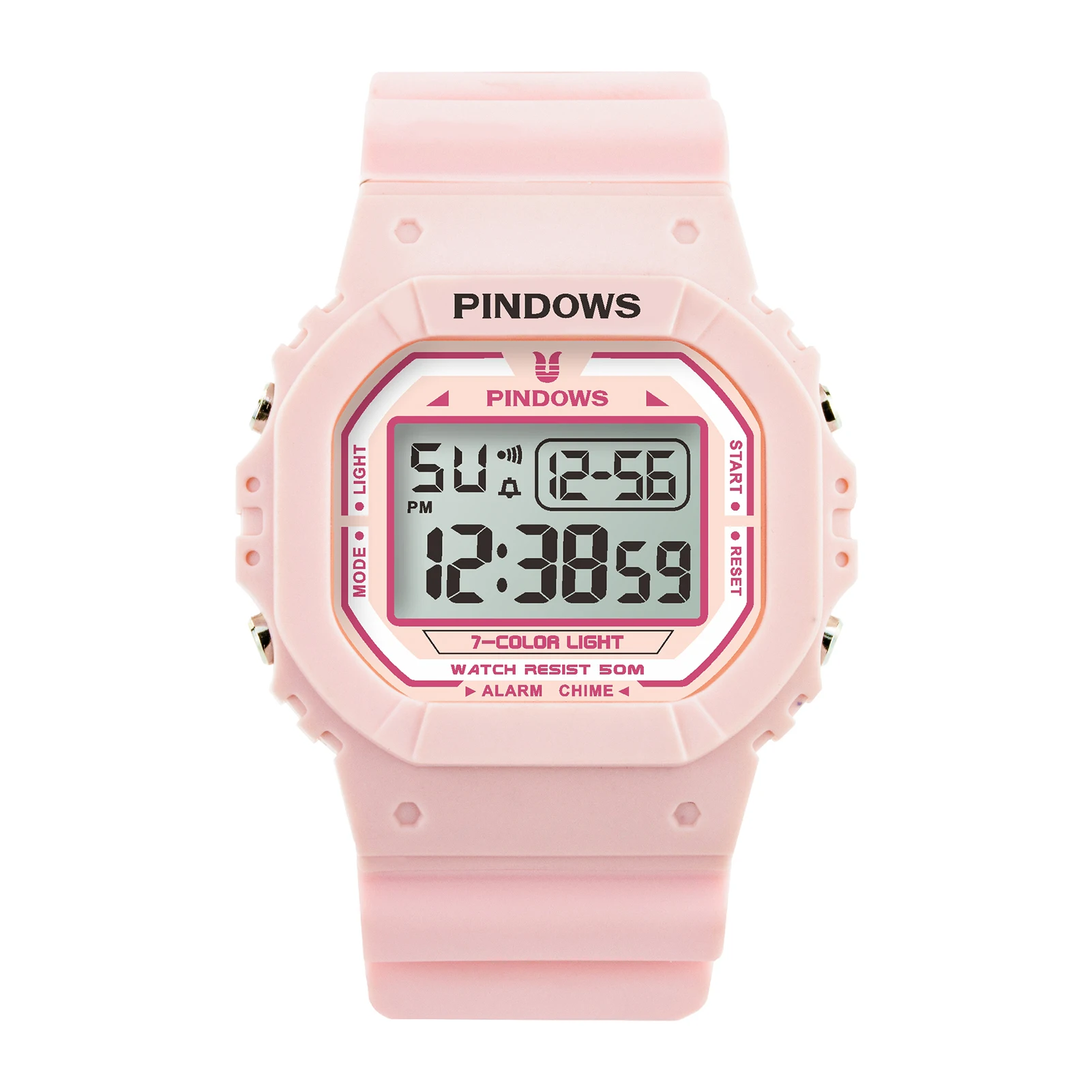 Simple Dial Digital Watch Military Sport Waterproof Luminous Hand Watch