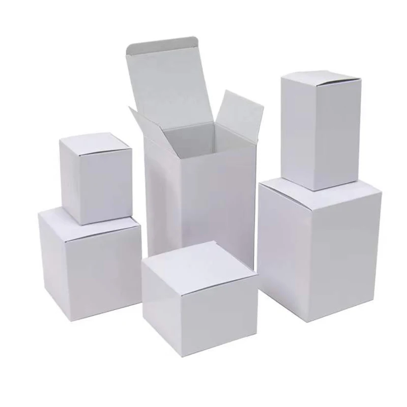 Customized Product Packaging Small White Box Packaging, Plain White Paper Box, White Cardboard Box