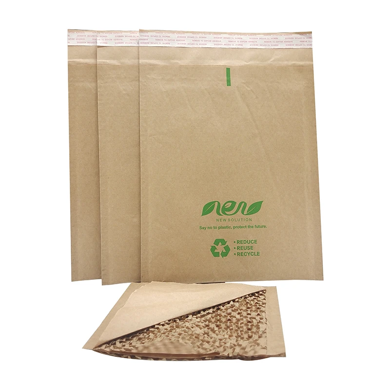 Packing Recycled Cushioning Envelope Honeycomb Paper Mailer Bag For Shipping Package Kraft Paper Mailer Honeycomb