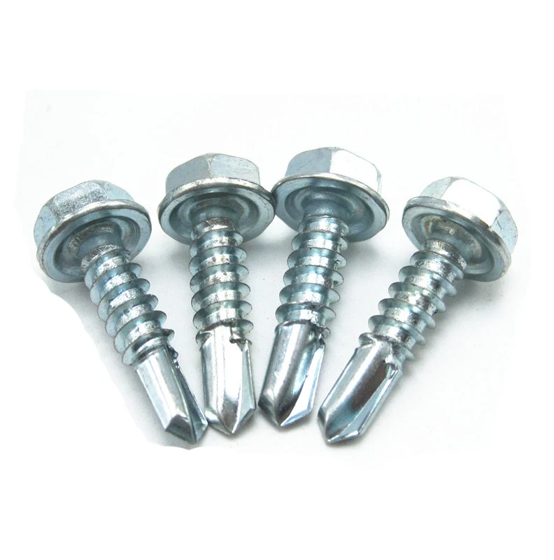 Фланцевая головка шайбы из углеродистой стали, самосверлильный винт DIN7504, крепежный винт, сделано в Китае, Jiaxing haiyan