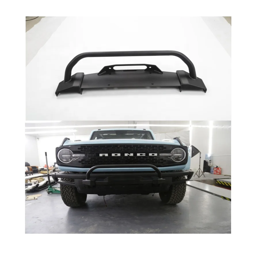 Ningbo WAO Front Bumper Black Metal Bull Bar For Ford Bronco 2/4 Doors Accessoires 2021-2023