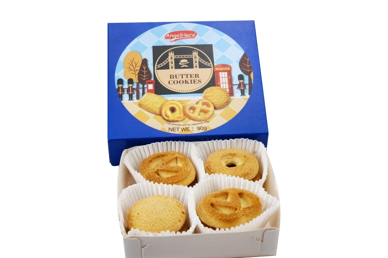 2023 Angelhere 100g Danish style Butter Cookies with paper box cooki manufacturer