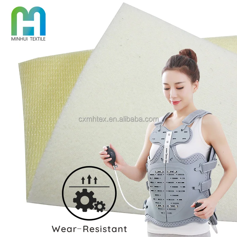 7mm medical foam material three-layer composite loop velcro fabric cushioned lining for orthopaedic products medical supplies