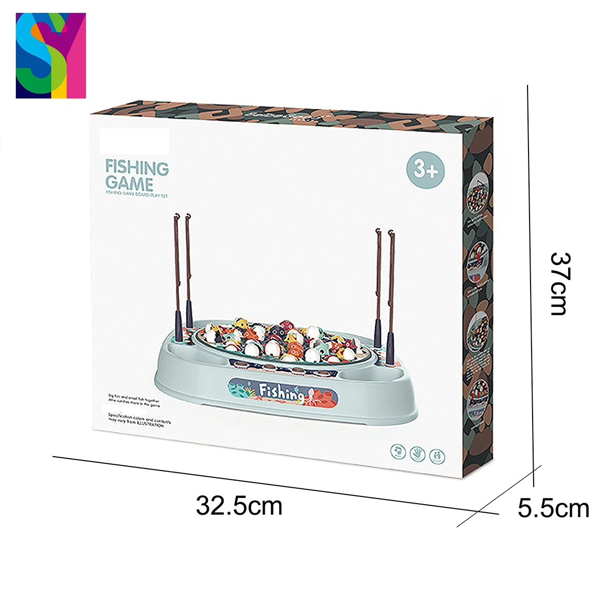 SY Classical Fishing Game Kids Toy Two-player Fishing Battle Game Smart Preschool Toy Fishing Game