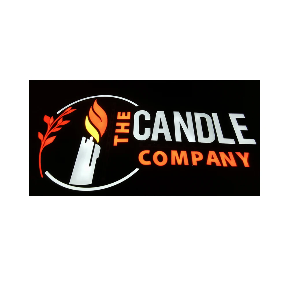 Led Sign outdoor 3D acrylic Logo Store door electronic led illuminated sign