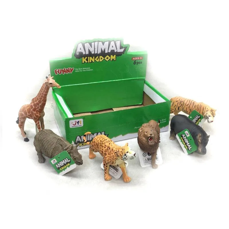 5.5 inch animal toys eco-friendly material pvc wild animal toy