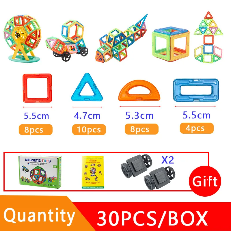 Educational 3D Construction Blocks Set Kids Magnet Toys Magnetic Tiles magnetic installation games magnetic toy
