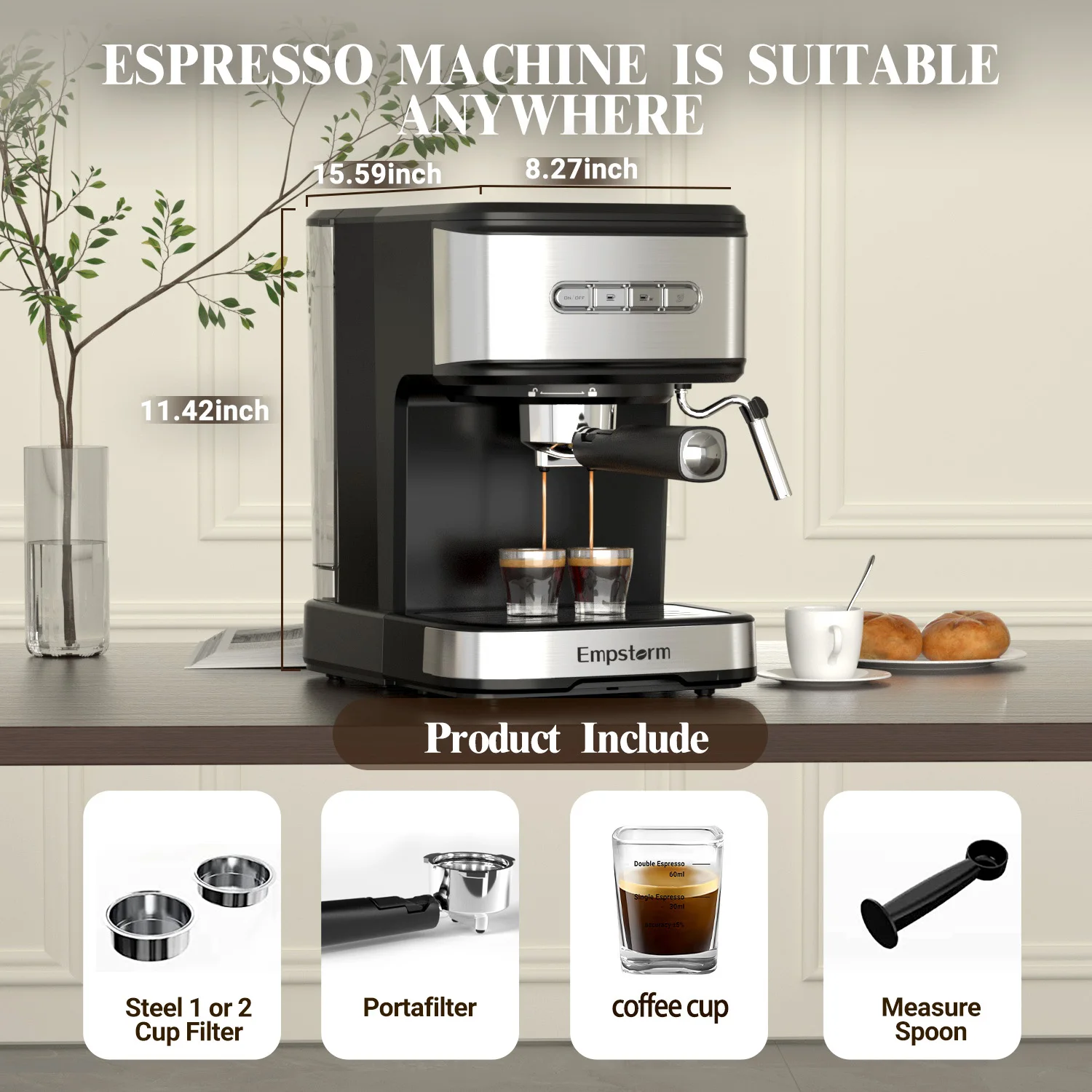 Wholesale 220V electric manual semi-automatic commercial customized coffee makers for house use