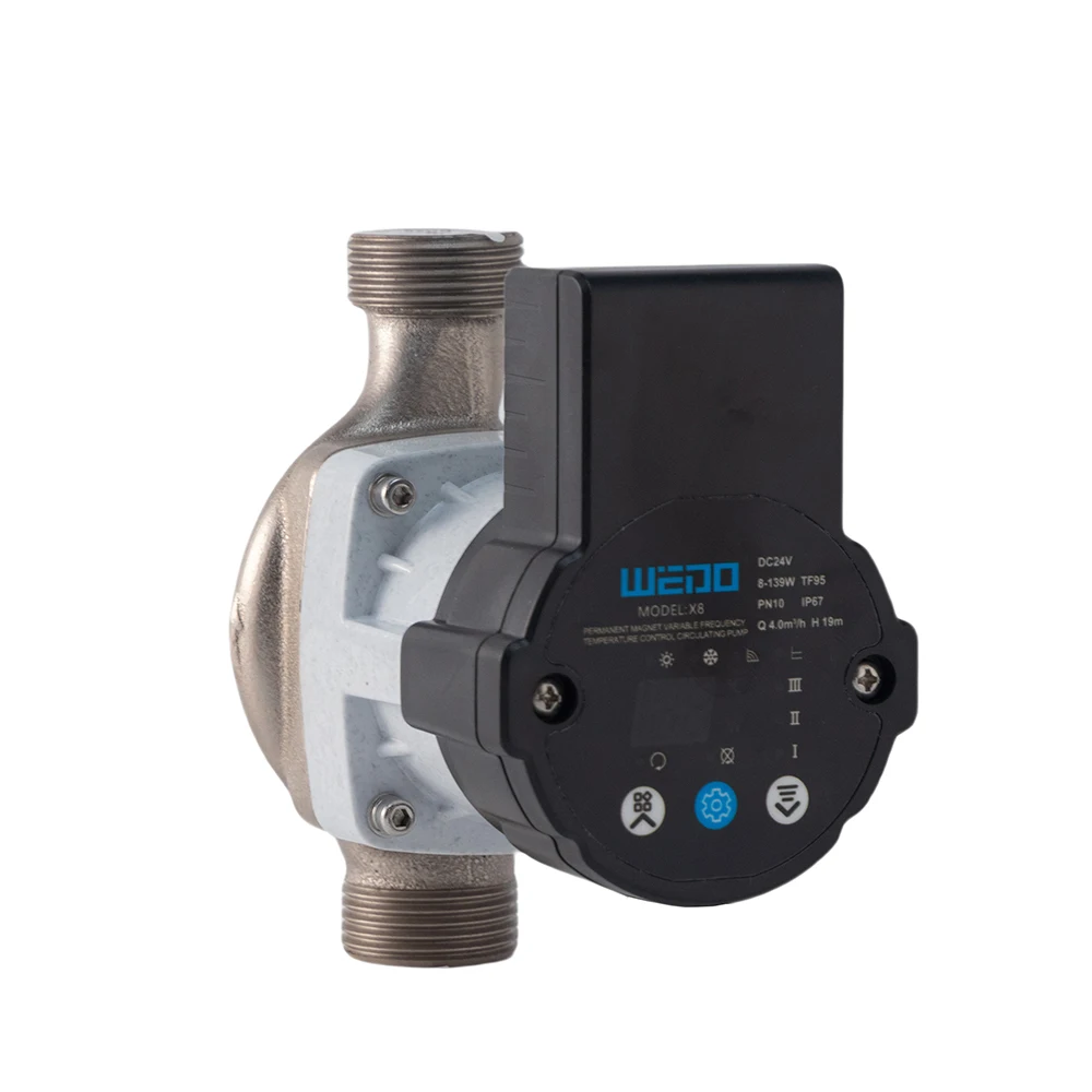Hot sale M8 series 95w139w  24v permanent magnet frequency conversion silent small water booster pump for temperature controller