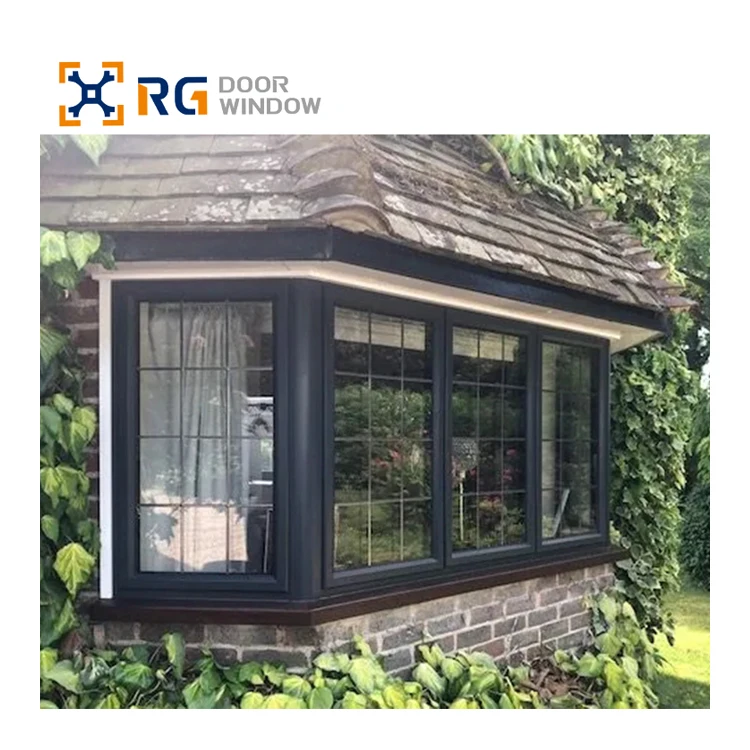 RG65 european style alumminum frame Thermal Break double glazed casement windows for apartment