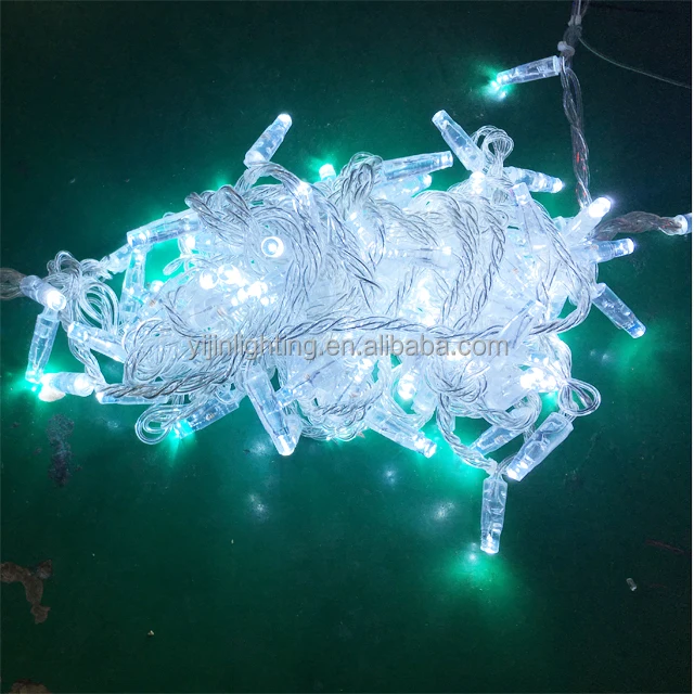 Christmas 10m 100LED glued clear PVC garland light, high waterproof cold resistance street engineering lighting fairy string