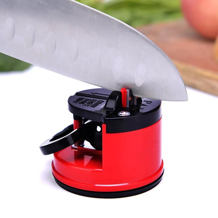 Professional Pocket Mini Knife Sharpening Tool Tungsten Steel Ceramic Kitchen Knife Sharpener with Suction Pad