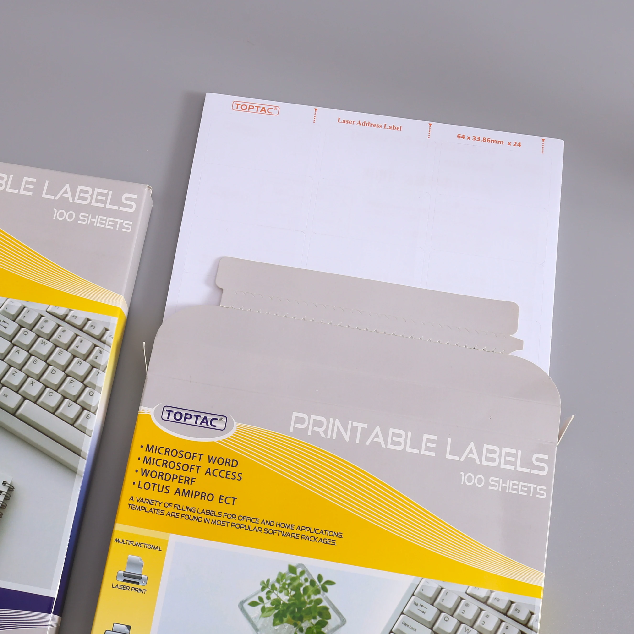 A4 Sheet self adhesive paper sticker 30 labels address label