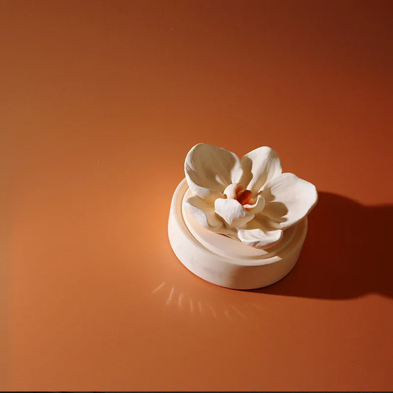 Huaming New Creative Phalaenopsis Gypsum Car Diffuser Scented Stone Home Decoration Bedroom Car aroma Air Freshener Fragrance