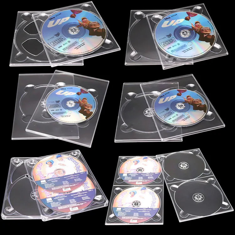 In Stock Multi-disc DVD Disc Holder Home Movie CD Inside Music Album VCD Cardboard Plastic Tray