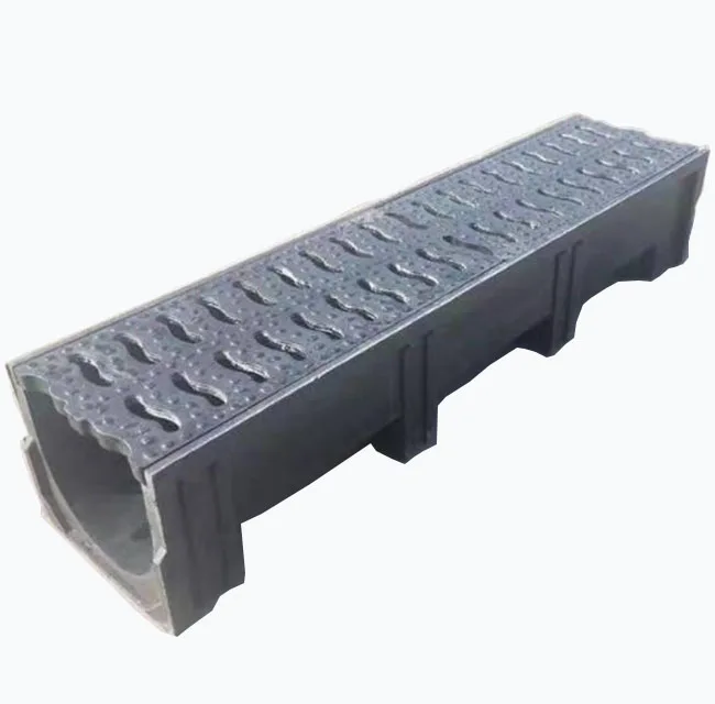 Precast Polymer Concrete U Shaped Drainage Ditch Linear Trench Drain Channel