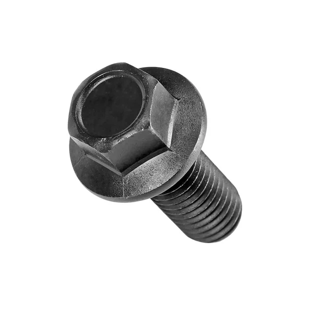 DIN6921 ss304 ss316 Hex Flange Bolts grade 4.8 yellow zinc hex Flange Bolt 3/4 grade 8 black oxide Flange Bolt With Serration
