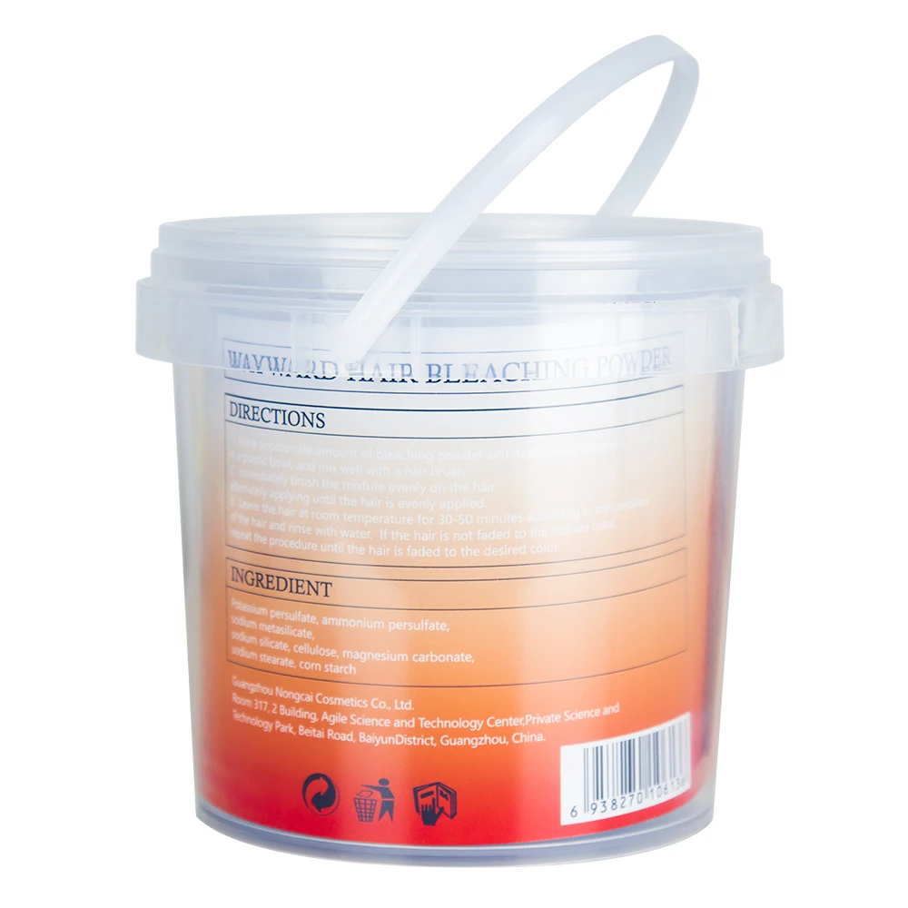 High Quality Dust Free Fast Fade Bleach Color 9 Level Ammonia Free Professional Permanent Hair Bleaching Powder