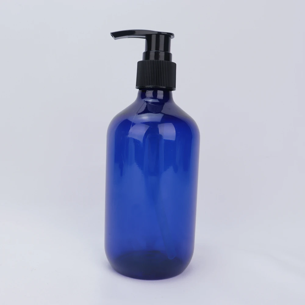 12oz Empty Brown Plastic Body Lotion Pump Bottle Liquid Soap Pet 250ml alcohol hand washing liquid PET plastic bottle