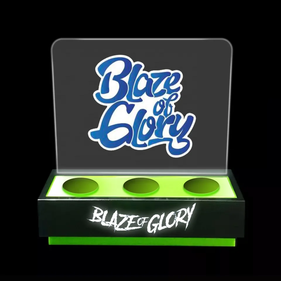 Party Supplier Acrylic Led Champagne Bottle Display Glorifier Presenter For Night Club