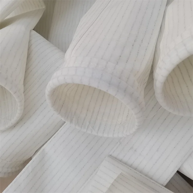 160*2500 weight 550g normal temperature polyester needle felt cloth bag chemical plant explosion proof PTFE/Nomex/PPS cloth bag