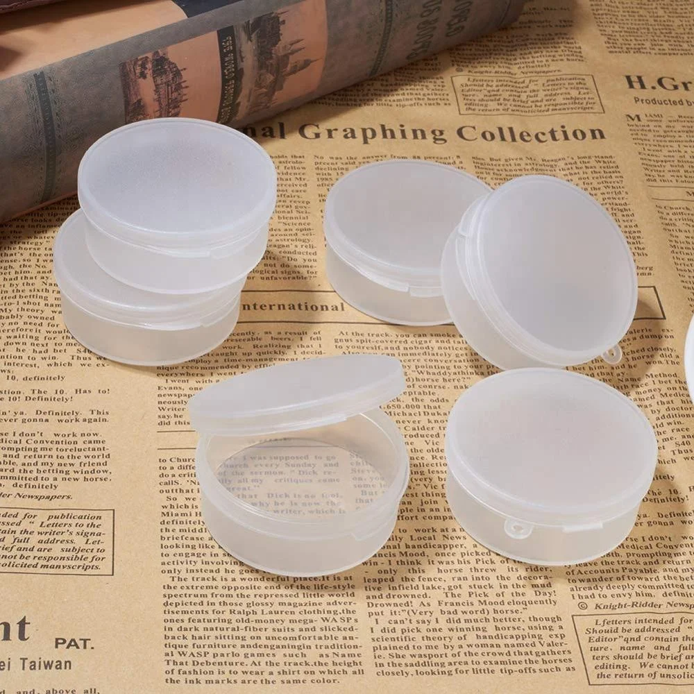 Travel Portable Transparent Plastic Storage Box Earphone Cable Earbuds Container