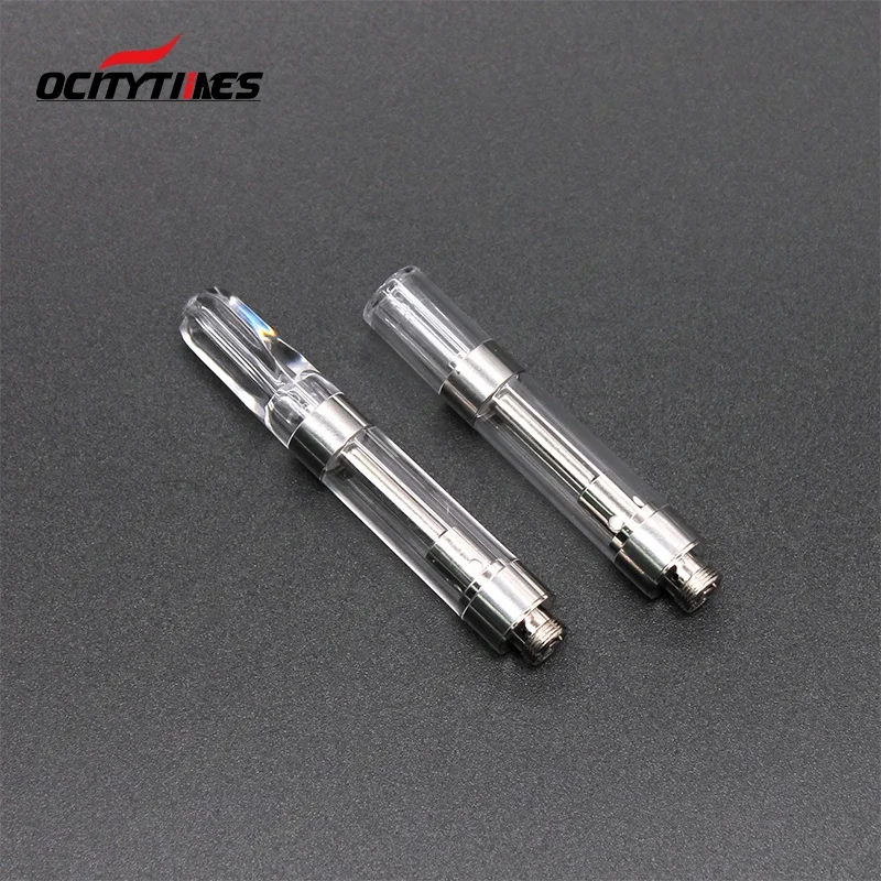 
PC tube packaging Ocitytimes empty 0.5/1.0ml ceramic coil cartridge C10 vaporizer 510 vape pen 