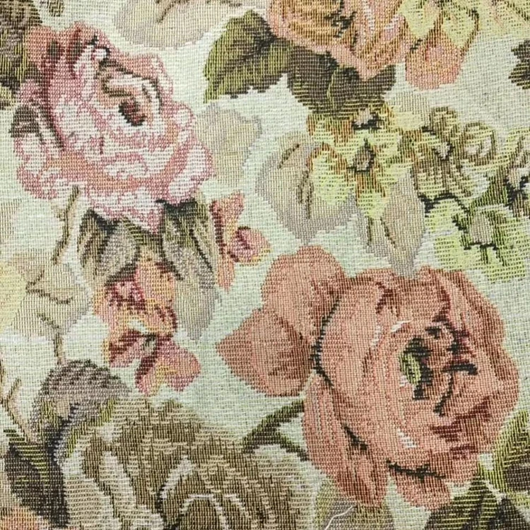 Large factories make high quality floral jacquard fabric satin jacquard dress fabric