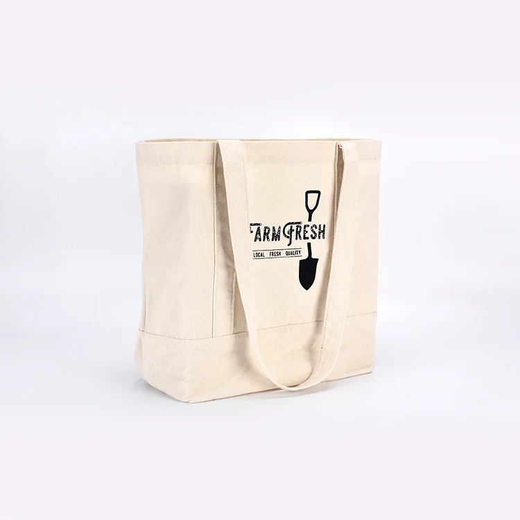 Customized Logo Printed Recycle Plain Organic Cotton Canvas Tote Shopping