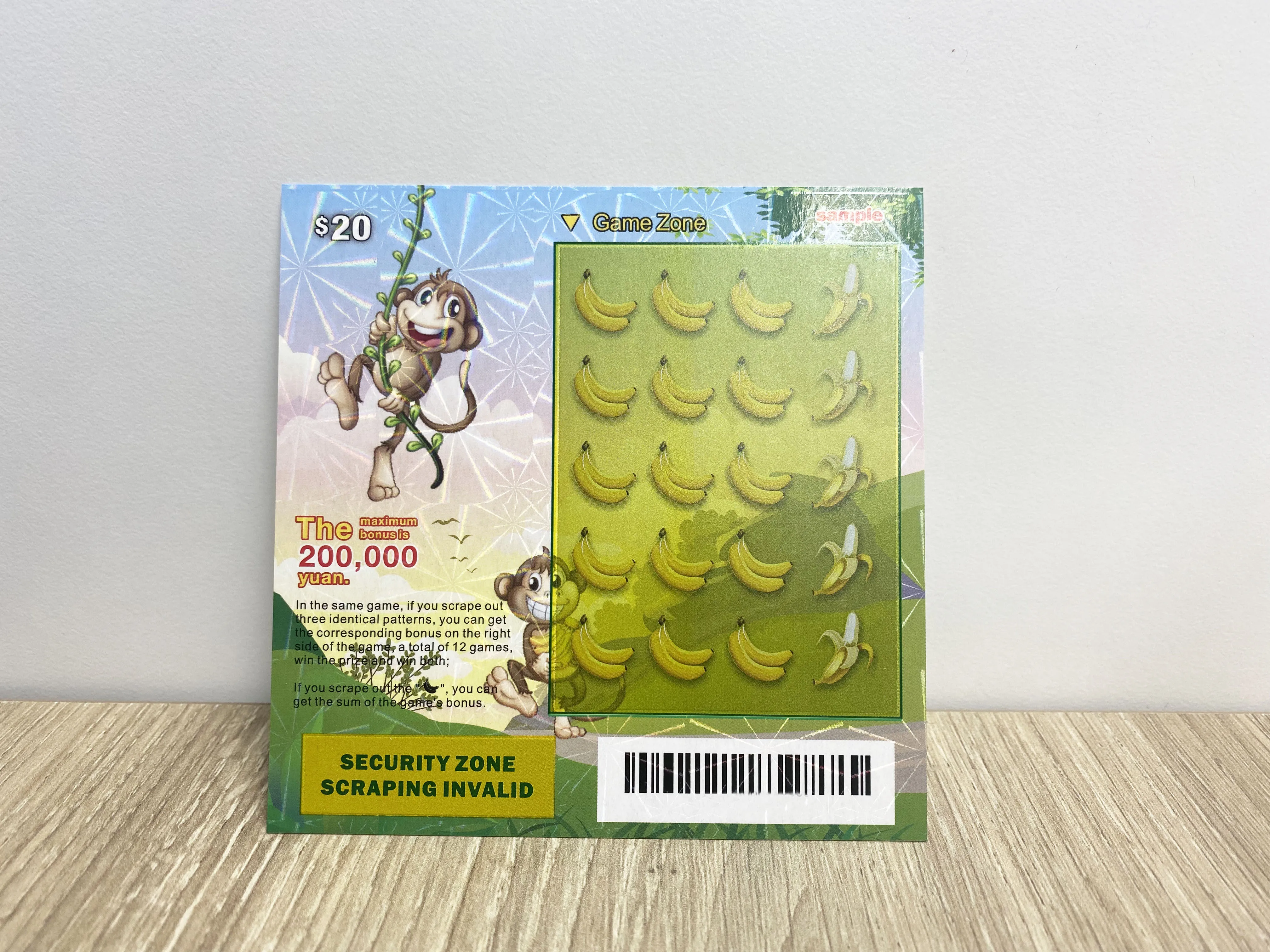 Custom Raffle Ticket Scratch Off Lucky Lottery Tickets Lotto Lottery Scratch Cards