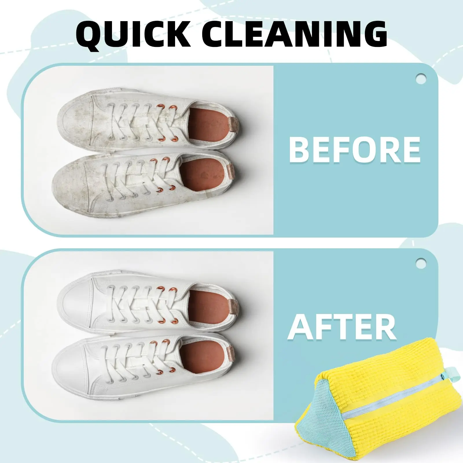 New Design Dryer & Machine Wash Bag for Shoes Mesh Laundry Wash Bag for Washing Machine Sneaker Cleaning Bag