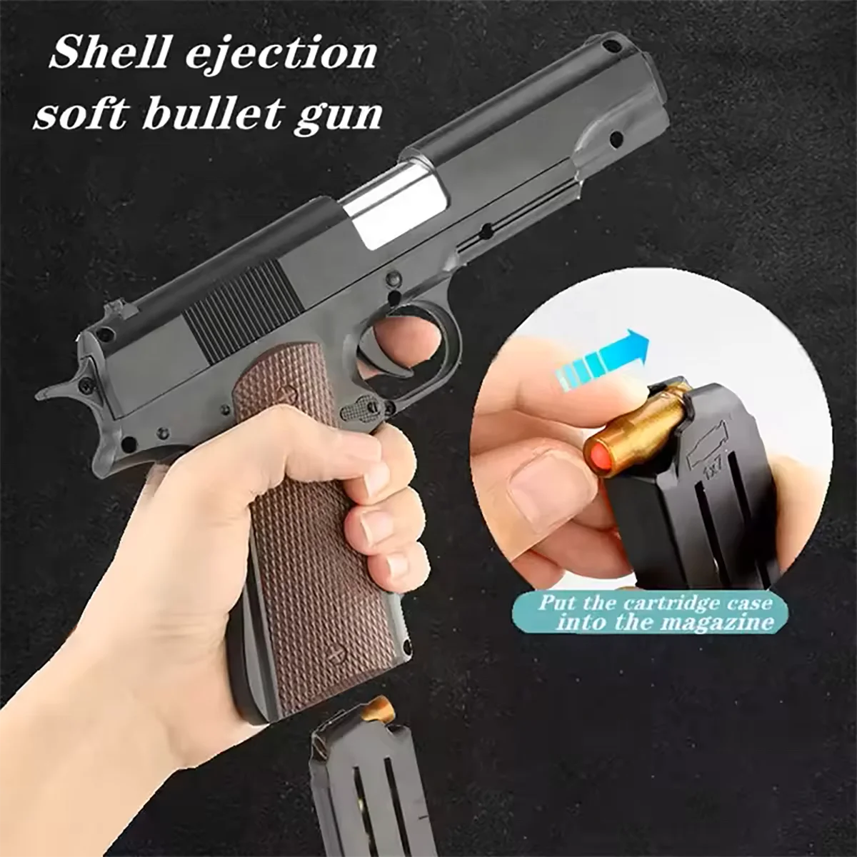 Toy Gun 1911 Shell Ejecting Soft Bullet Toy Gun For Adults Kids Foam Darts Blasters Small Pistol Outdoor Play Toys