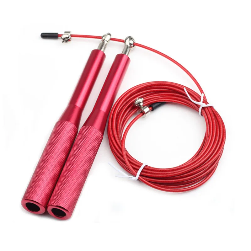 Custom Logo Free Adjustable Fitness Metal Aluminium Bearing New Speed Yellow PVC Skipping Jump Rope