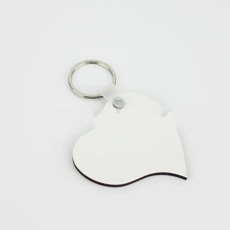 
SublimationBlanks Hot Stamping Blank Creative Heart Shaped Polygon Custom Designers Keychain Keyring Accessories 
