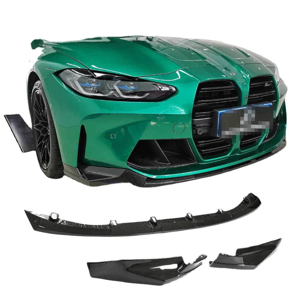Custom Logo Support Carbon Front Spoiler Front Lip Spoiler Sword Fit For Bw G80 M3 G82 M4 2021up