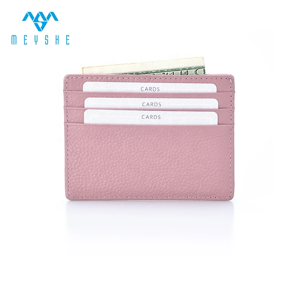 NEW Hot sale top genuine leather rfid blocking vip hotel card holder for women