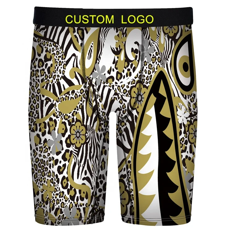 
Custom comfortable bikini bomber comics fancy boy bamboo fabric seamless boxer shorts briefs black plus size men underwear 