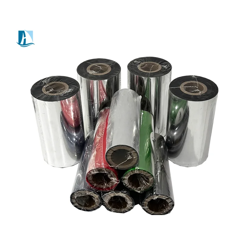 Thermal Transfer Ribbon Wax Resin Ribbon Color Ribbon Provides Accurate and Clean Cutting for Custom Label Sizes