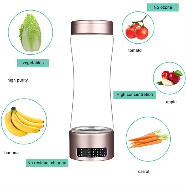 All in one Hydrogen Water Bottle handheld 9000PPB Hydrogen Rich Water cup