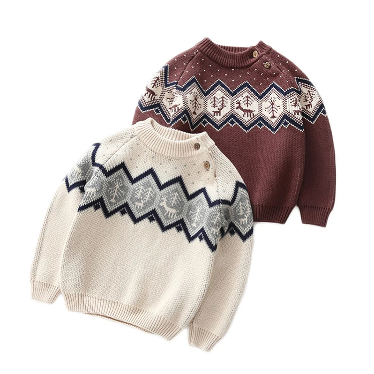 
Manufacturer Wholesale High Quality Kids Baby Clothing Boys Knitted Sweater 