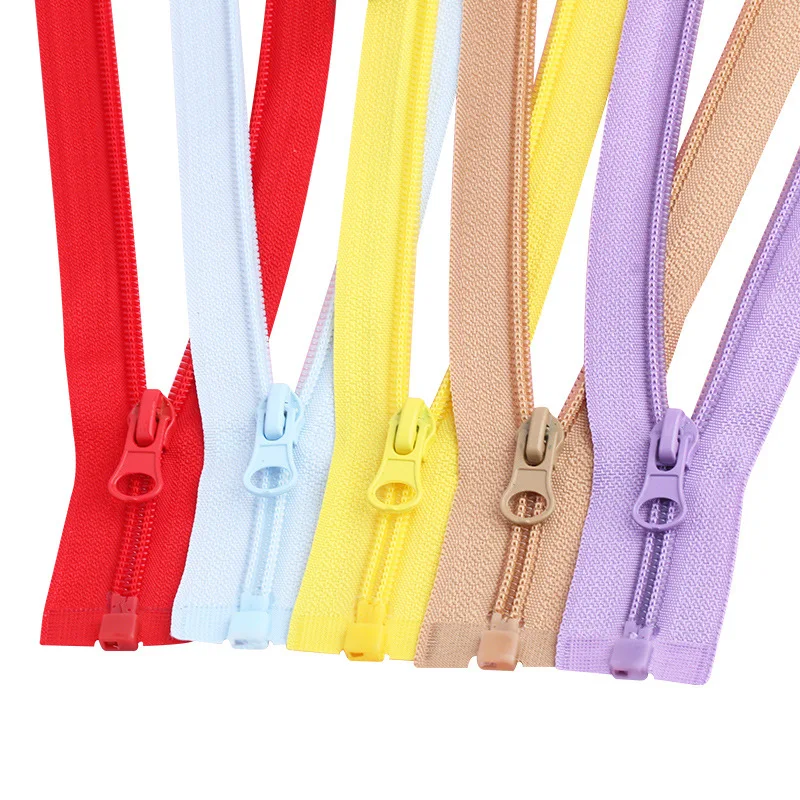 Garment Accessories 5# Open End Thickening Colorful Zipper Jacket Plastic Nylon Zipper