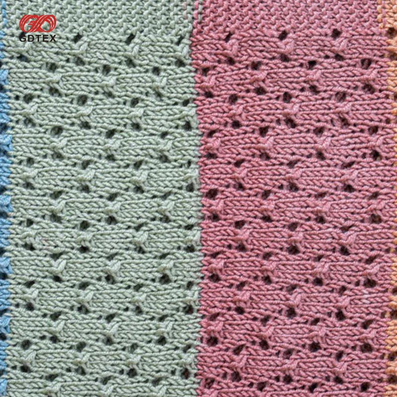 GDTEX Custom Negotiable Price High Quality Custom Cotton or Bamboo Baby Wrap Swaddle Blanket Newborn Knitting Baby Blanket