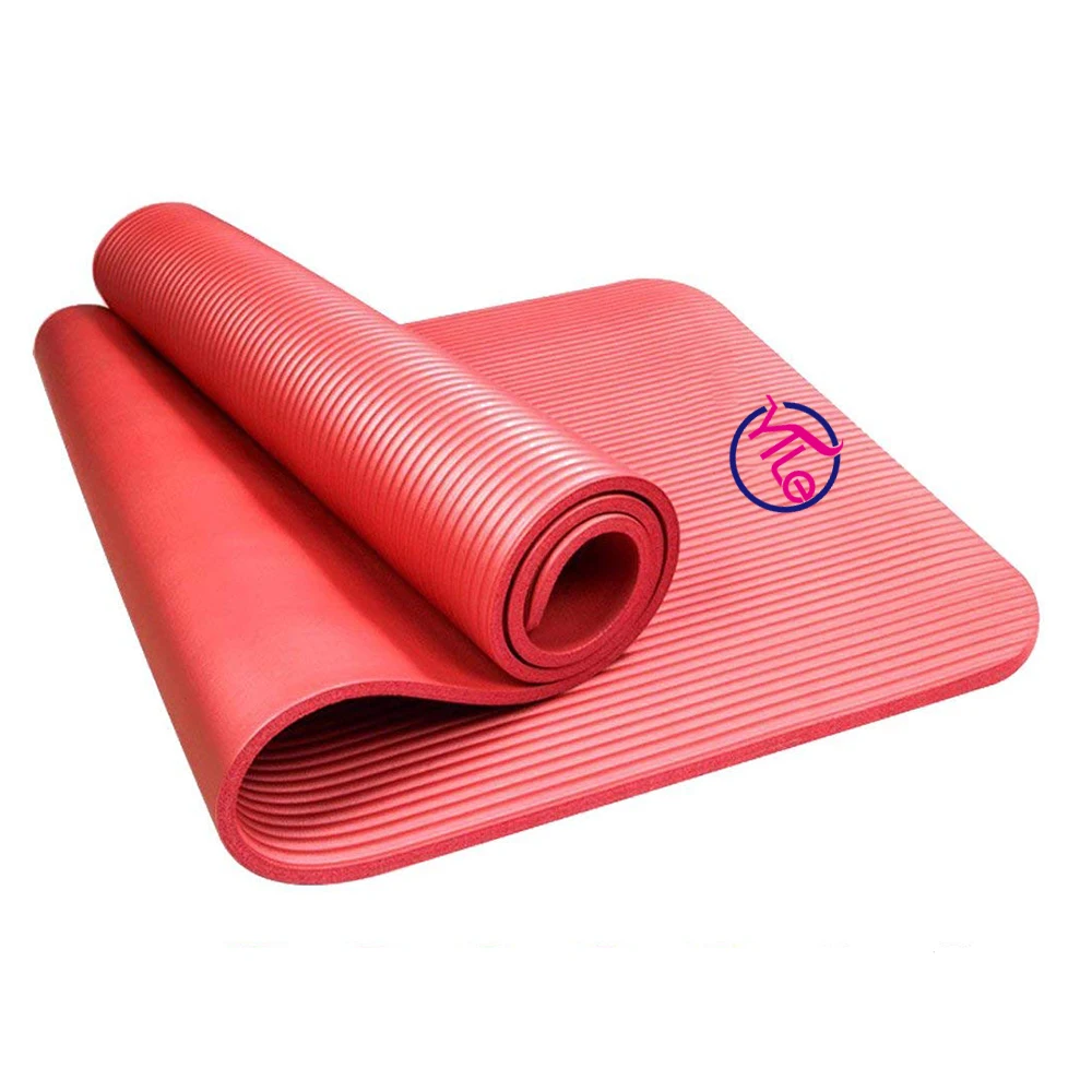 1.5cm thickness pink and green gymnastics unique fancy nbr yoga mats with carry bag