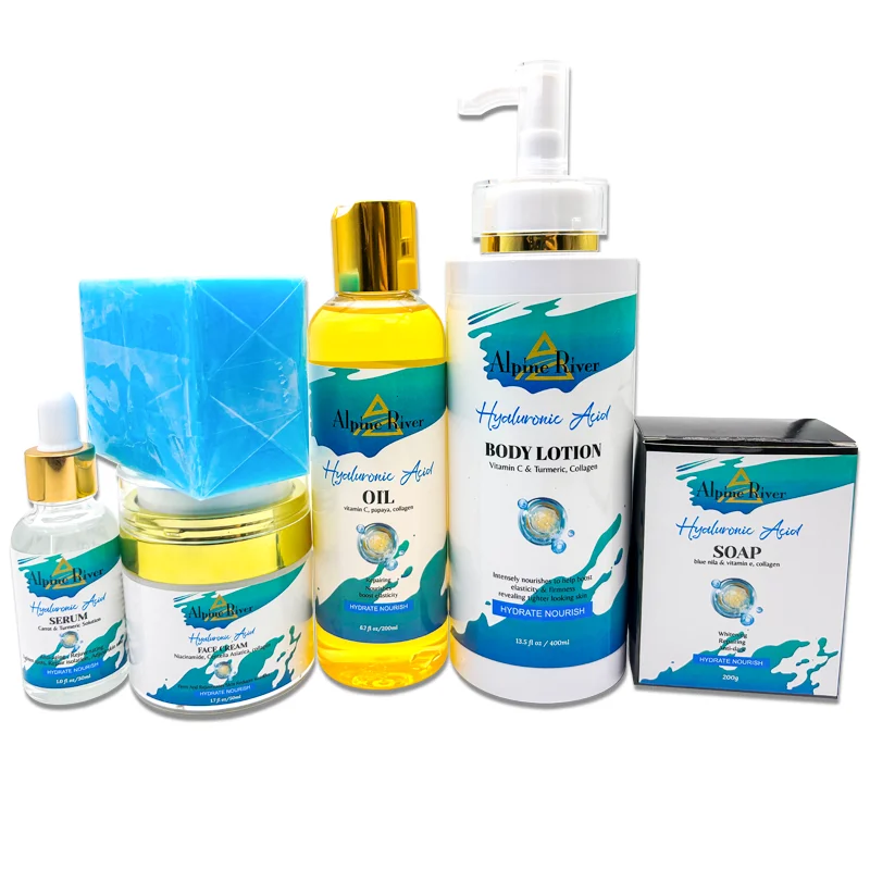 Private Label Natural Organic Skin Care Products Hyaluronic Acid Anti-Aging Improvement Pigmentation Korea Skin Care Set