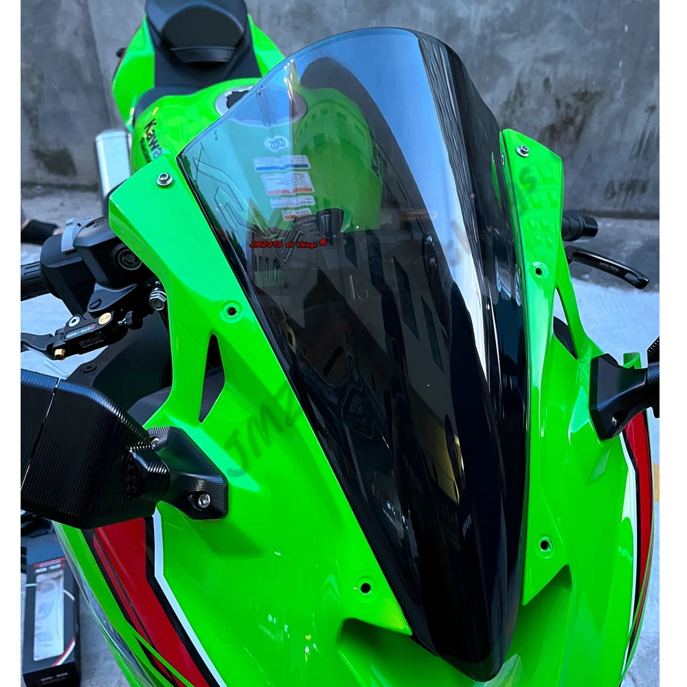Motorcycle Elevated version Screen Windshield Fairing Windscreen Baffle Wind Deflectors For KAWASAKI NINJA ZX-4R/SE ZX-4RR ZX4R