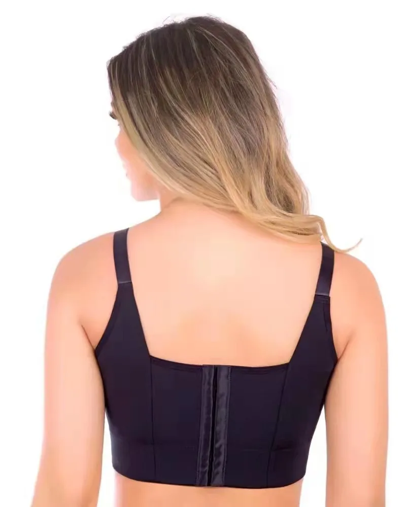 Ladymate Odm/OEM Women Deep Cup Bra Hide Fat Full Back Coverage Bra With Shapewear Incorporated Push Up Plus Size Bras
